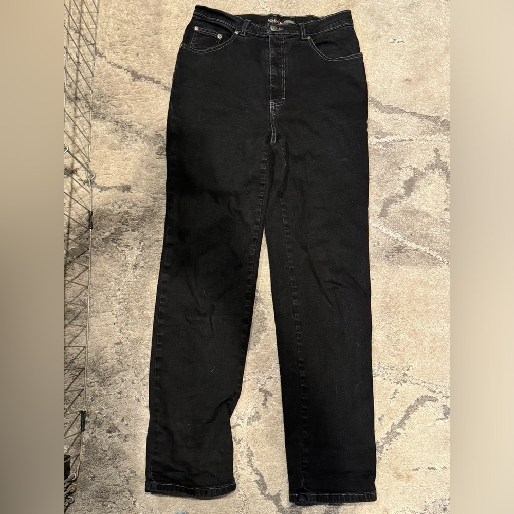 Black Style&Co jeans size 10 high rise